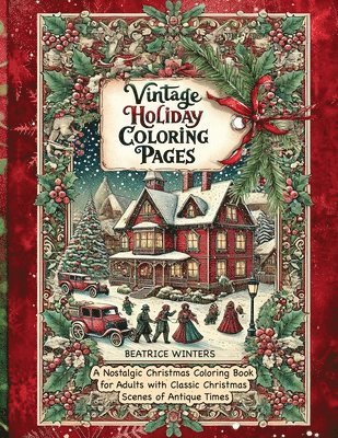 Vintage Holiday Coloring Pages 1