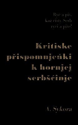 Kritiske prispomnjenki k hornjej serbscinje