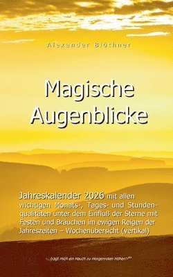 2026 Kalender Magische Augenblicke