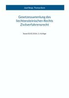 Josef Bergt, Thomas Stern - Gesetzessammlung des liechtensteinischen Rechts - Zivilverfahrensrecht, Häftad