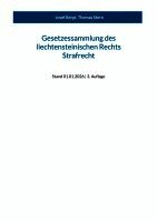 Josef Bergt, Thomas Stern - Gesetzessammlung des liechtensteinischen Rechts - Strafrecht, Häftad
