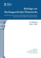 bokomslag Beiträge zur Rechtsgeschichte Österreichs, 14. Jahrgang, Heft 1/2024
