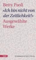 bokomslag "Ich bin nicht von der Zeitlichkeit"