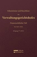 Erkenntnisse und Beschlüsse des Verwaltungsgerichtshofes