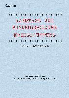 bokomslag Sabotage und psychologische Kriegsführung