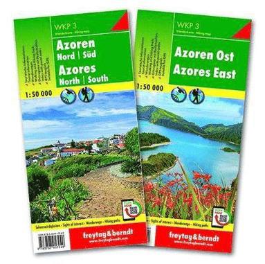 bokomslag Azores walking & cycling map set