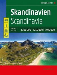 bokomslag Skandinavien, Autoatlas 1:250.000 / 1:400.000, freytag & berndt
