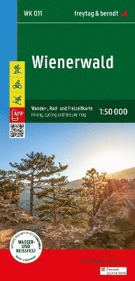 bokomslag Vienna Woods (Wienerwald) Hiking, Cycling & Leisure Map