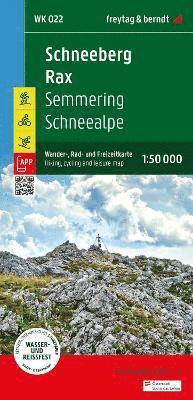 bokomslag Schneeberg - Rax  Hiking, Cycling and Leisure Map