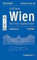 bokomslag Wien Großraum, Städteatlas 1:20.000, 2023/2024, freytag & berndt