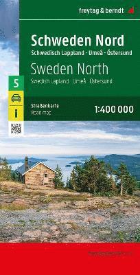 bokomslag Sweden north, road map 1:400,000