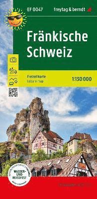 bokomslag Fränkische Schweiz, Freizeitkarte 1:130.000, freytag & berndt