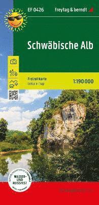 bokomslag Schwäbische Alb, Freizeitkarte 1:190.000, freytag & berndt