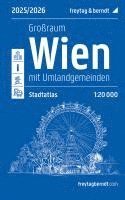 bokomslag Wien Großraum, Städteatlas 1:20.000, 2025/2026, freytag & berndt