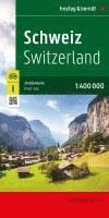 bokomslag Schweiz, Straßenkarte 1:400.000, freytag & berndt