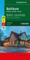 bokomslag Baltikum, Straßenkarte 1:400.000, freytag & berndt