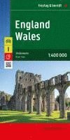 bokomslag England - Wales, Straßenkarte 1:400.000, freytag & berndt