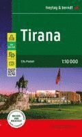 bokomslag Tirana, Stadtplan 1:10.000, freytag & berndt