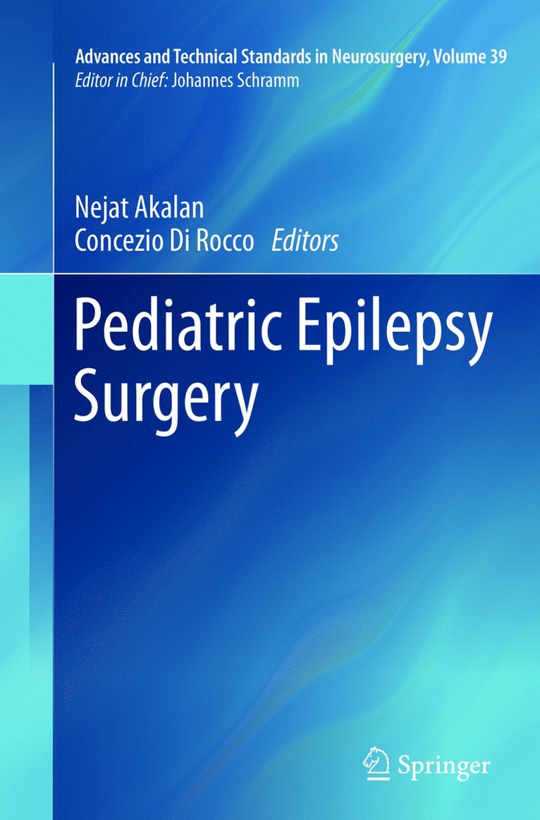 Nejat Akalan, Concezio Di Rocco - Pediatric Epilepsy Surgery, Häftad