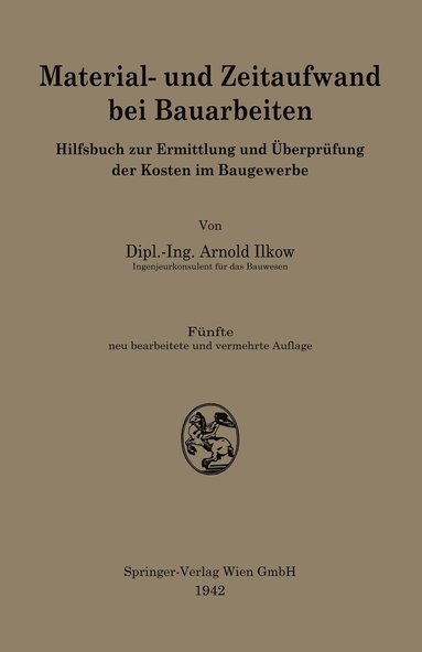 bokomslag Material- und Zeitaufwand bei Bauarbeiten