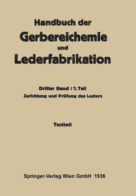 Zurichtung und Prüfung des Leders -Textteil
