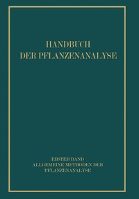 bokomslag Allgemeine Methoden der Pflanzenanalyse
