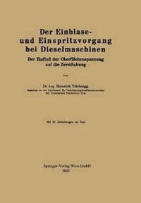 bokomslag Der Einblase- und Einspritzvorgang bei Dieselmaschinen