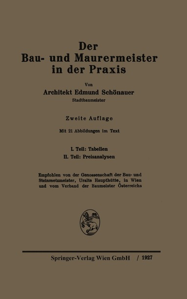 bokomslag Der Bau- und Maurermeister in der Praxis