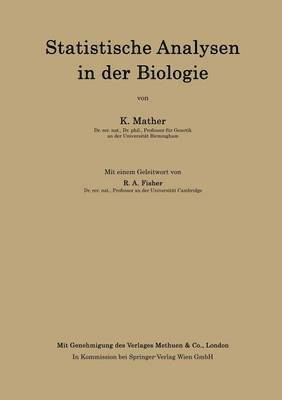 Statistische Analysen in der Biologie