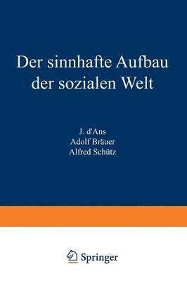 bokomslag Der sinnhafte Aufbau der sozialen Welt