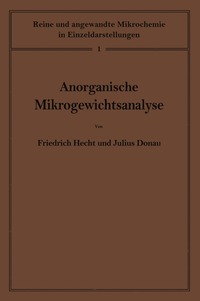 bokomslag Anorganische Mikrogewichtsanalyse