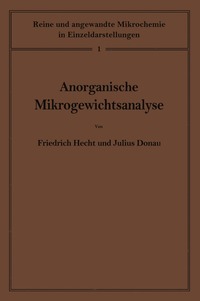 bokomslag Anorganische Mikrogewichtsanalyse