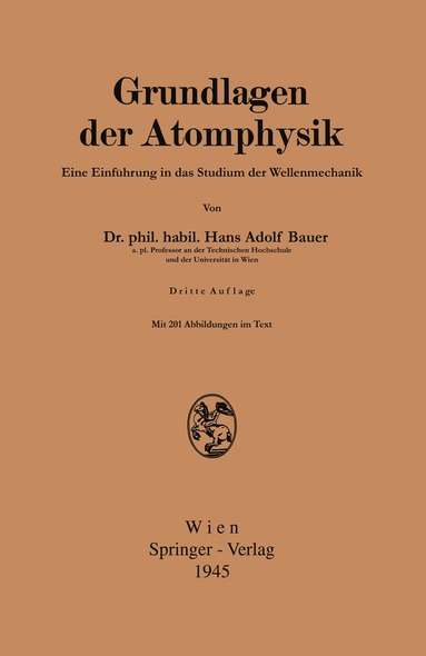 bokomslag Grundlagen der Atomphysik