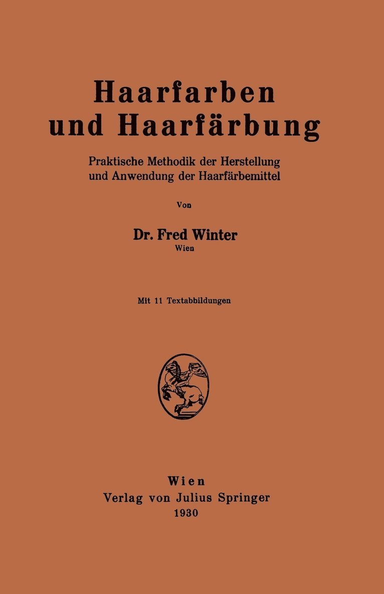 Fred Winter - Haarfarben und Haarfärbung, Häftad