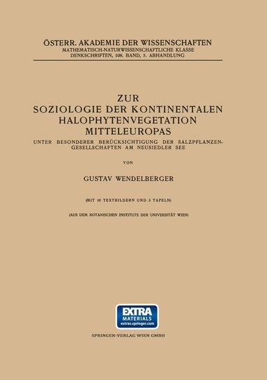 bokomslag Zur Soziologie der Kontinentalen Halophytenvegetation Mitteleuropas