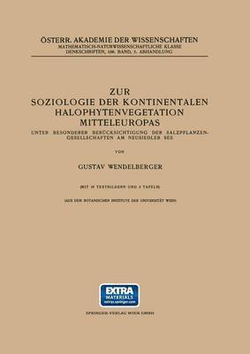 Zur Soziologie der Kontinentalen Halophytenvegetation Mitteleuropas 1