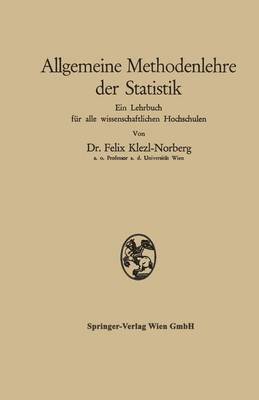 bokomslag Allgemeine Methodenlehre der Statistik