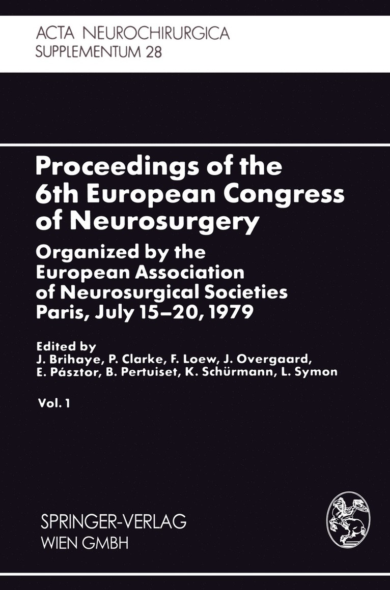 Proceedings of the 6th European Congress of Neurosurgery 1