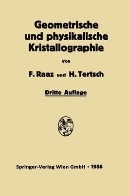 bokomslag Geometrische und physikalische Kristallographie