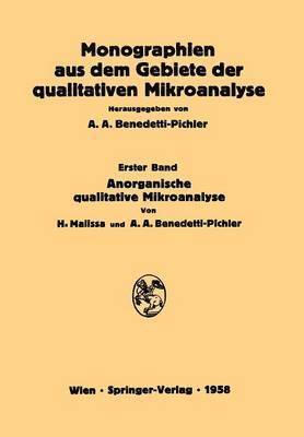 bokomslag Anorganische Qualitative Mikroanalyse