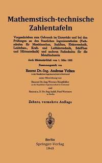 bokomslag Mathematisch-technische Zahlentafeln