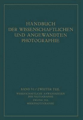 bokomslag Wissenschaftliche Anwendungen der Photographie