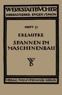 bokomslag Spannen im Maschinenbau