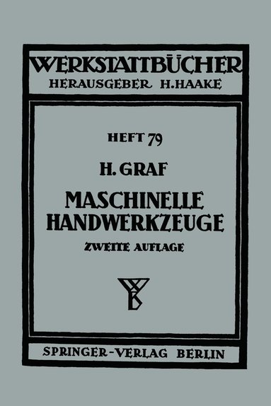 bokomslag Maschinelle Handwerkzeuge