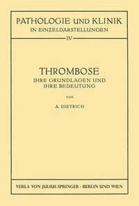 bokomslag Thrombose