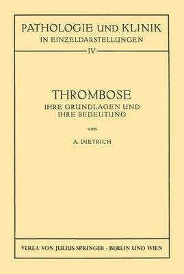 bokomslag Thrombose