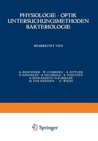 bokomslag Physiologie · Optik Untersuchungsmethoden Bakteriologie