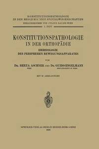 bokomslag Konstitutionspathologie in der Orthopdie
