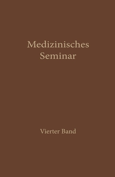 bokomslag Medizinisches Seminar