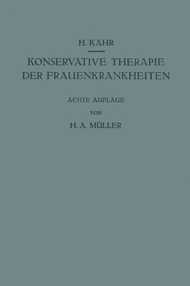 bokomslag Konservative Therapie der Frauenkrankheiten